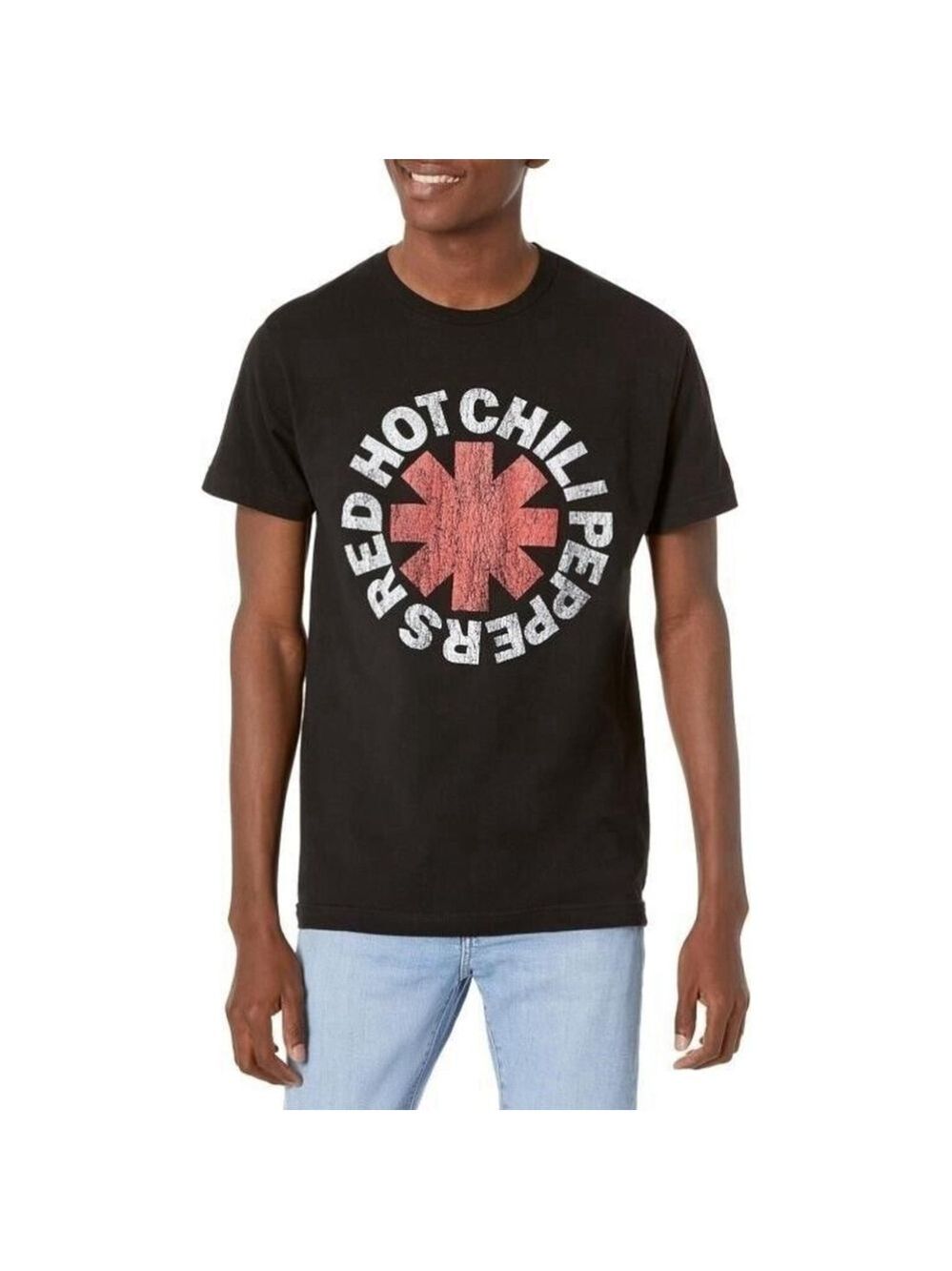 Red Hot Chili Peppers Men's Classic Asterisk Slim Fit T-Shirt Black M